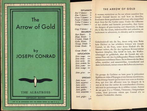 CONRAD, Joseph - The Arrow of Gold. A Story Between Two Notes.