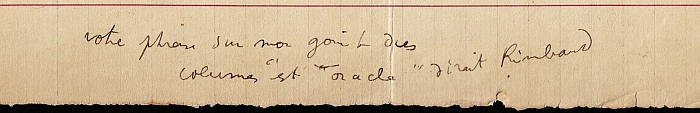 COCTEAU, Jean - Handwritten letter to 'Cher monsieur'.