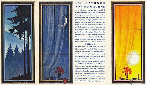 BRUYNZEEL - Van 's avonds tot 's morgens. (Art-deco-reclamefolder).