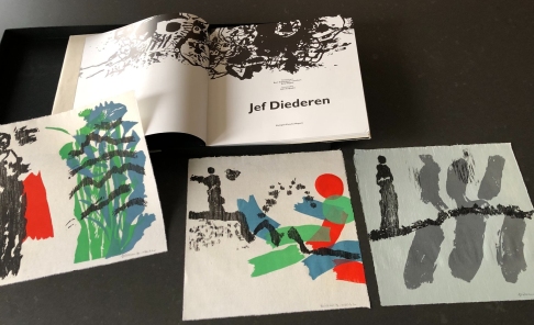 (DIEDEREN, Jef). LUCEBERT, Bert SCHIERBEEK e.a. - Jef Diederen. (Top-editie met originele kunst en met een gesigneerde opdracht).