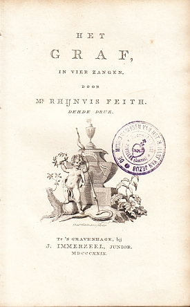 FEITH, Rhijnvis - Het graf, in vier zangen.