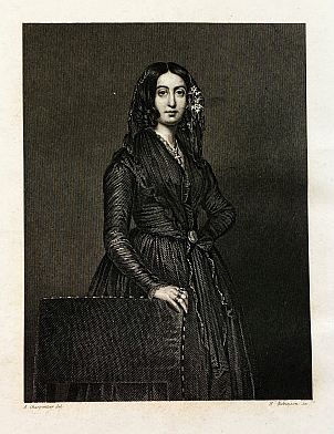 SAND, George - Galerie des femmes de George Sand. Collection de 24 magnifiques portraits gravs sur acier par H. Robinson, d'aprs les tableaux de Madame Geefs [e.a.]. Avec un texte par Le bibliophile Jacob. Illustr de vignettes (...).