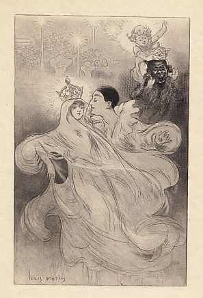 (MORIN, Louis). HENNIQUE, Lon - La Rdemption de Pierrot, pantomime. (Interdite par l'autorit comptente). 5 eaux-fortes de Louis Morin.