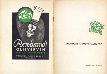 ONAFHANKELIJKEN, De - De Onafhankelijken. Voorjaarstentoonstelling 1941. Stedelijk Museum Amsterdam.