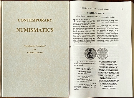 LOON, Gerard van - Hedendaagsche Penningkunde / Contemporary Numismatics translated in 1993 by Robert Turfboer M.D. Editing and Graphics by James O. Sweeney.