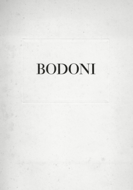 JOST, Heinrich - Bodoni Schriften.