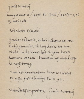 NOORDZIJ, Gerrit - Papier - weet ik veel.