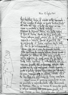 (SANDBERG). BADI, Lbero - Two handwritten letters signed, adressed to Willem Sandberg. (1964).