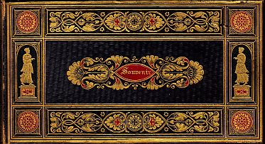 VRIENDSCHAPSDOOSJE - Souvenir. (Versierd doosje uit ca. 1850).