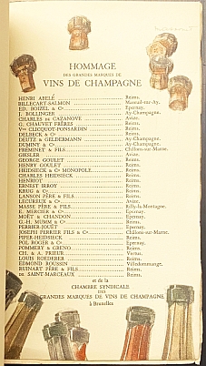 (CHAMPAGNE). Jacques BIEBUYCK (red.) & Armand MASSONET (ills.) - Aux amateurs de grands vins de Champagne en Belgique.