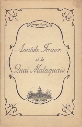 HUARD, Georges - Anatole France et le Quai Malaquais.