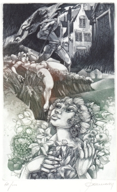 HOFFMANN von FALLERSLEBEN, A.H. - Zeven gedichten in het Middelnederlands.