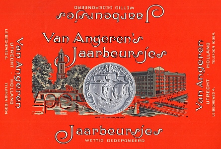UTRECHTSE BONBONS - Van Angeren's Jaarbeursjes. Ongebruikte papieren verpakking.
