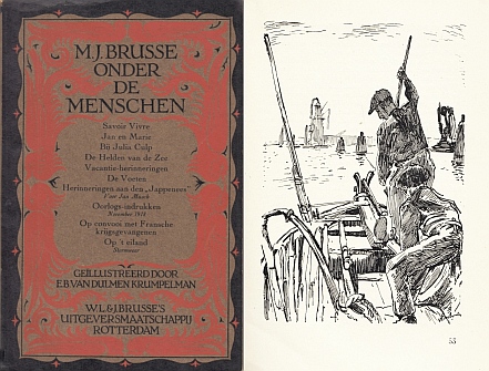 BRUSSE, M.J. - Onder de menschen. Gellustreerd door E.B. van Dulmen Krumpelman. (Compleet in 4 delen).