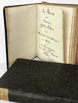 LUYKEN, Joh. Albert - Drei Manuskripte (Studienbcher), 1802-1804. 