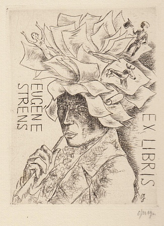 (GEIGER, Willli). POLET, Sybren. Met litho's van Mart KEMPERS en exlibris van Willi GEIGER - De demon der eetzucht. (Met fraai exlibris van Willi Geiger).